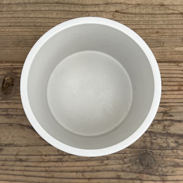 樹脂製鉢カバー・シティPRO　SサイズWT（ホワイト）／直径16cm・穴無し