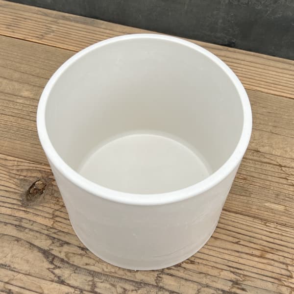 樹脂製鉢カバー・シティPRO MサイズWT(ホワイト)/直径20cm・穴無し