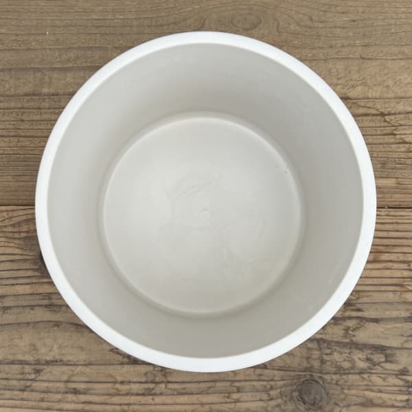 樹脂製鉢カバー・シティPRO MサイズWT(ホワイト)/直径20cm・穴無し