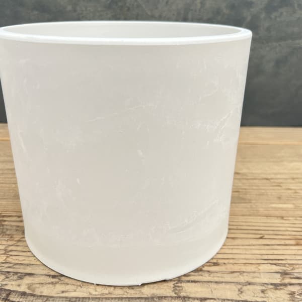 樹脂製鉢カバー・シティPRO MサイズWT(ホワイト)/直径20cm・穴無し