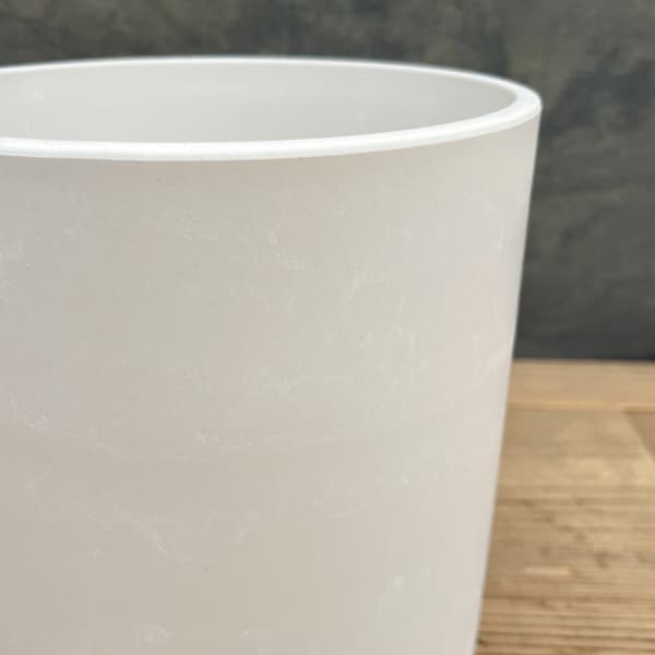 樹脂製鉢カバー・シティPRO LサイズWT(ホワイト)/直径23cm・穴無し