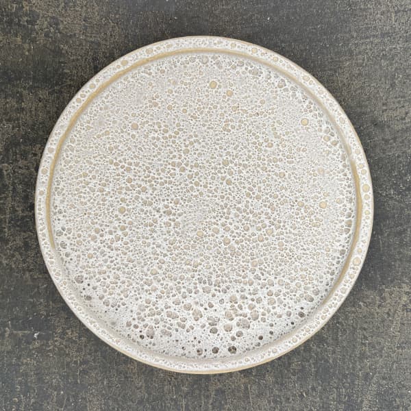 ソル：ラインM　ホワイト4436（直径12.5cm）・皿付