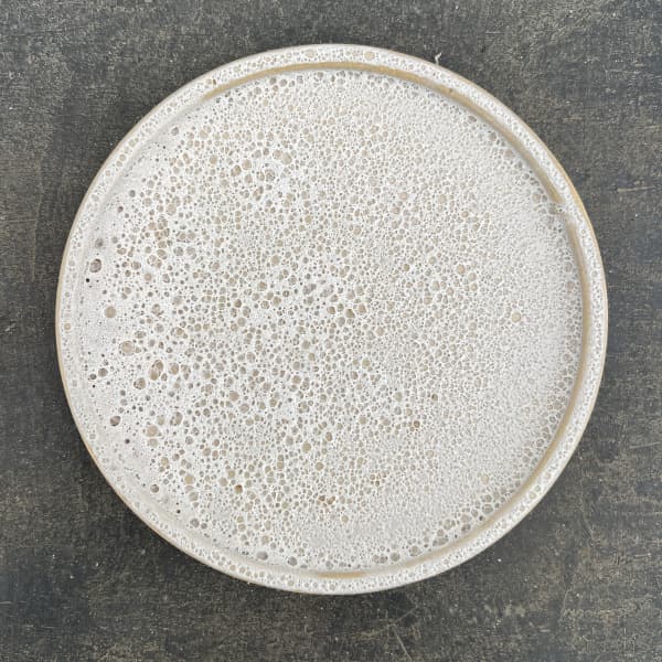 ソル：ラインL　ホワイト4435（直径14cm）・皿付
