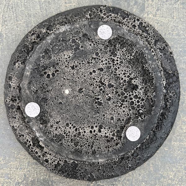 ソル:ラインL グレー4441(直径14cm)・皿付