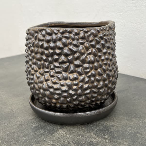 ソル：ジャックM　ブロンズ4476（直径16cm）・皿付