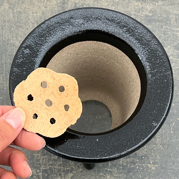 RAKU プランター O-85（直径約12.5cm）・受け皿付き