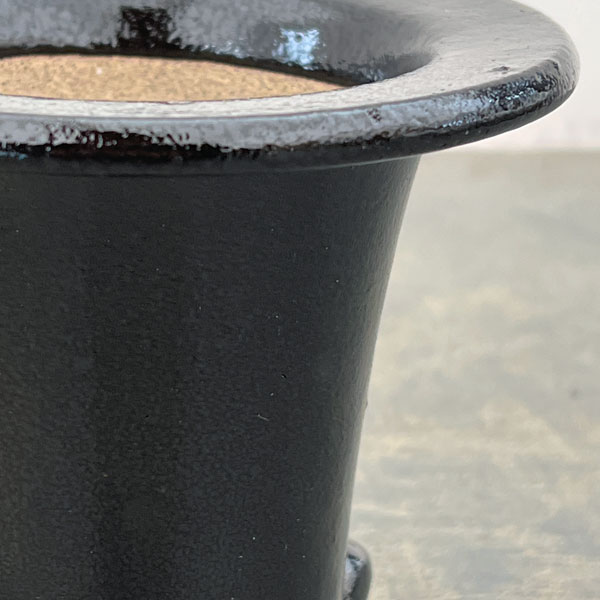 RAKU プランター O-95（直径約14cm）・受け皿付き