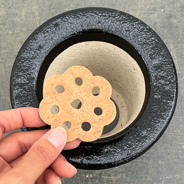 RAKU プランター O-95（直径約14cm）・受け皿付き