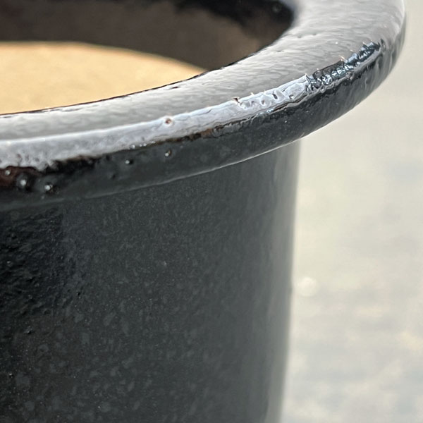 RAKU プランター K-95（直径約12.5cm）・受け皿付き