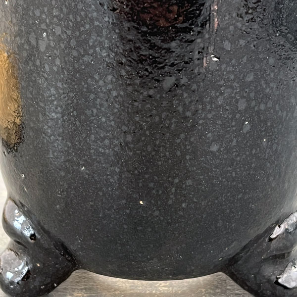 RAKU プランター K-95（直径約12.5cm）・受け皿付き