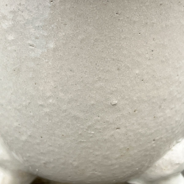 RAKU プランター 白 K-95（直径約12.5cm）・受け皿付き