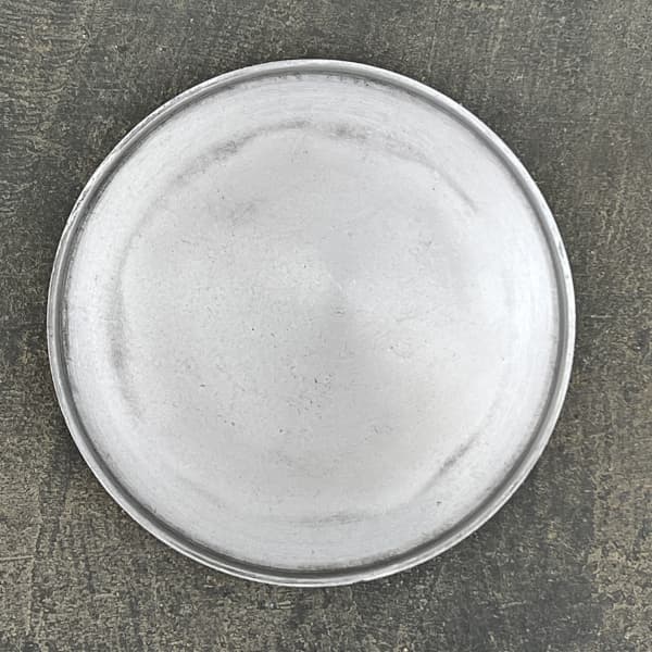 リムカラープランター120（直径約12.2cm）ホワイト・受け皿付き