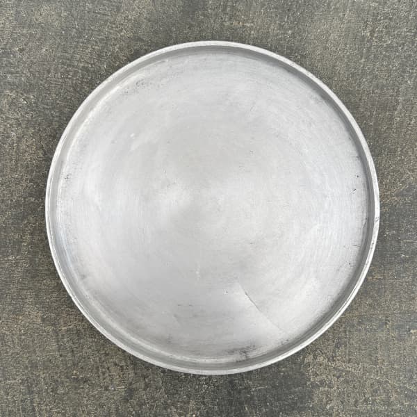 リムカラープランター120（直径約12.2cm）ブラック・受け皿付き