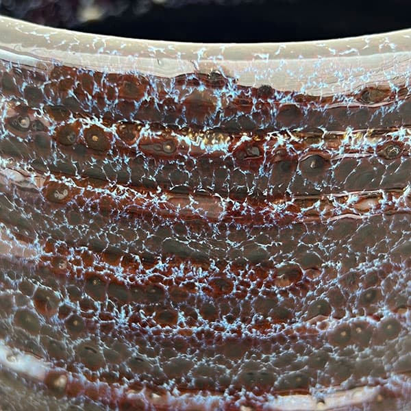 スパイラル ポット アンド ソーサー:ブラック/Mサイズ(直径14.5cm、高さ14cm)