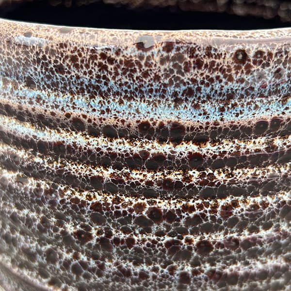 スパイラル ポット アンド ソーサー:ブラック/Lサイズ(直径17cm、高さ17.1cm)