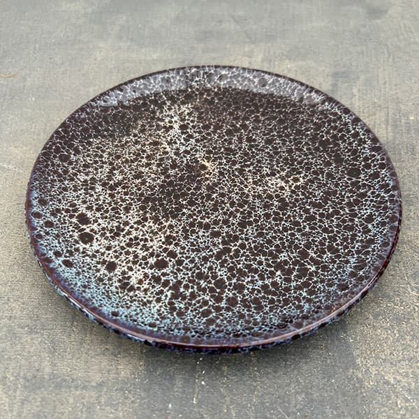 スパイラル ポット アンド ソーサー:ブラック/Lサイズ(直径17cm、高さ17.1cm)