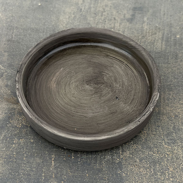 スワール ポット アンド ソーサー:グレー/Lサイズ(直径17cm、高さ17.8cm)