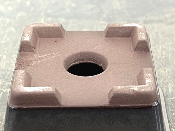 瀬戸焼盆栽鉢：ミニプランター ブロンズ 正方形（幅7.9cm、奥行7.9cm）