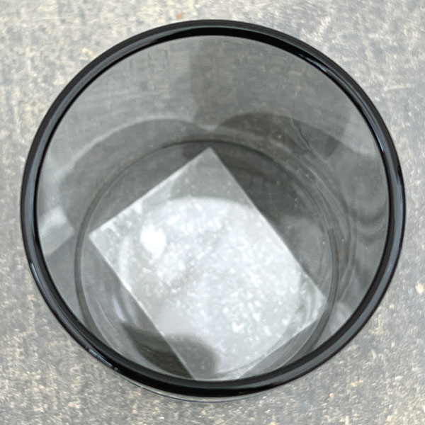 ミニバルブベース水栽培ガラスベース グレー 8.5cm (KEGY4052GY)