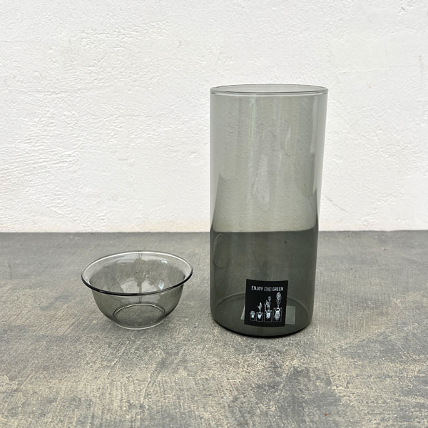 バルブベース 水栽培ガラスベース クリア ロング(KEGY4070GY)(容器のみ)