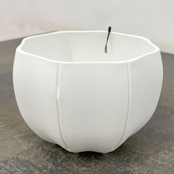 Sen シリーズ：ローリーポット 丸 Sサイズ（直径14.8cm）ホワイト