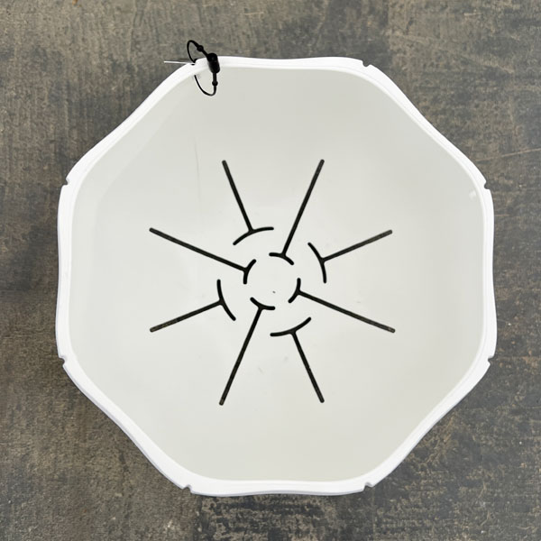 Sen シリーズ：ローリーポット 丸 Sサイズ（直径14.8cm）ホワイト