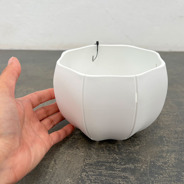 Sen シリーズ：ローリーポット 丸 Sサイズ（直径14.8cm）ホワイト