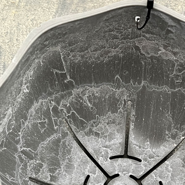 Sen シリーズ：ローリーポット 丸 Sサイズ（直径14.8cm）グレー