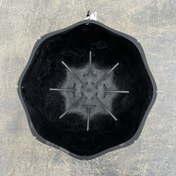 Sen シリーズ：ローリーポット 丸 Sサイズ（直径14.8cm）ブラック