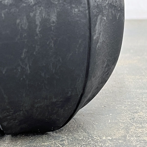 Sen シリーズ：ローリーポット 丸 Sサイズ（直径14.8cm）ブラック