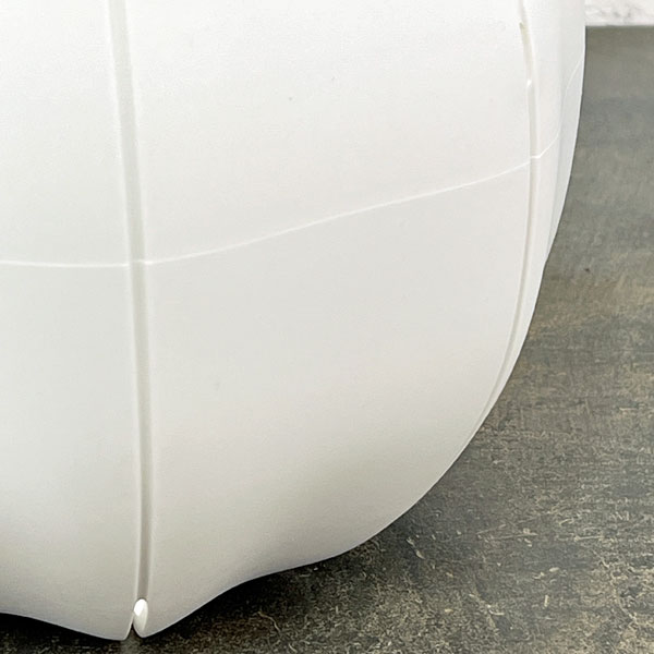 Sen シリーズ：ローリーポット 丸 Mサイズ（直径19.7cm）ホワイト