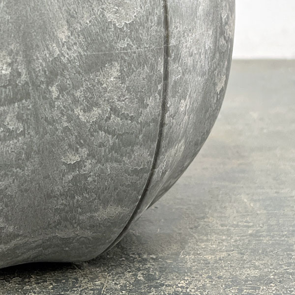 Sen シリーズ：ローリーポット 丸 Mサイズ（直径19.7cm）グレー