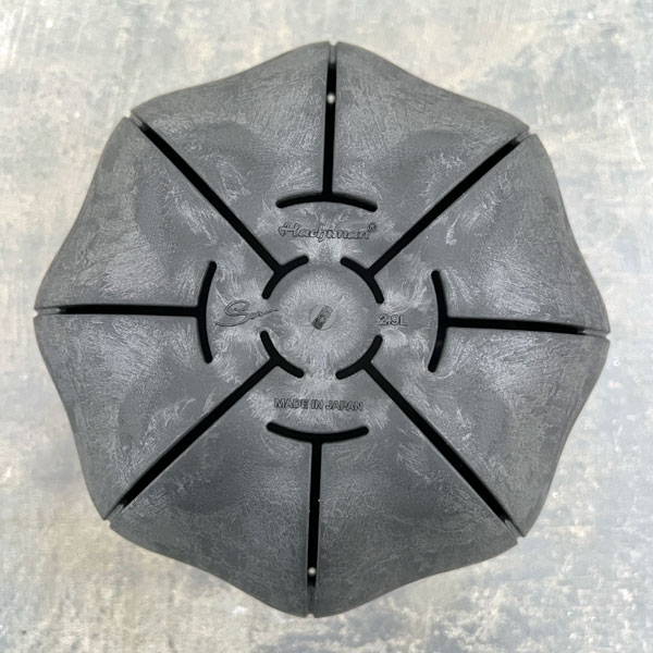 Sen シリーズ：ローリーポット 丸 Mサイズ（直径19.7cm）ブラック