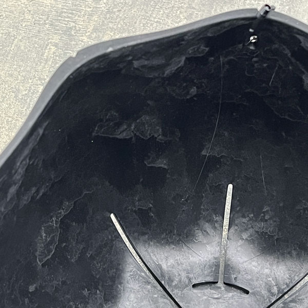 Sen シリーズ：ローリーポット 丸 Mサイズ（直径19.7cm）ブラック