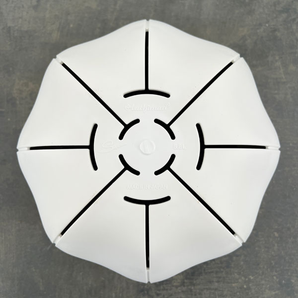 Sen シリーズ：ローリーポット 丸 Lサイズ（直径24.7cm）ホワイト