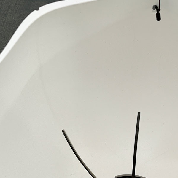 Sen シリーズ：ローリーポット 丸 Lサイズ（直径24.7cm）ホワイト