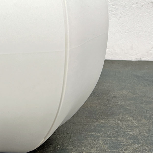 Sen シリーズ：ローリーポット 丸 Lサイズ（直径24.7cm）ホワイト