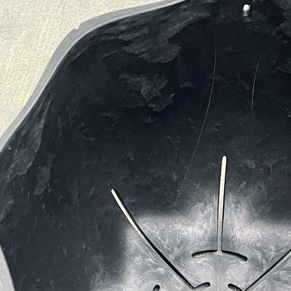 Sen シリーズ：ローリーポット 丸 Lサイズ（直径24.7cm）ブラック