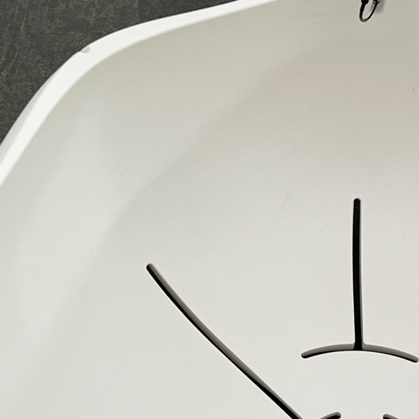 Sen シリーズ：ローリーポット 丸・浅型 Mサイズ（直径21.8cm）ホワイト