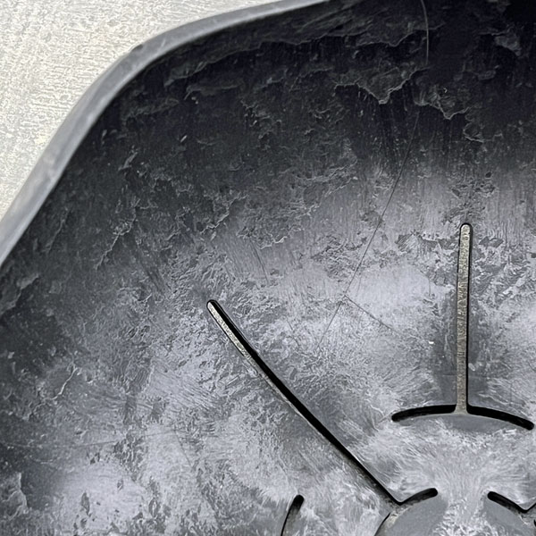 Sen シリーズ：ローリーポット 丸・浅型 Mサイズ（直径21.8cm）ブラック