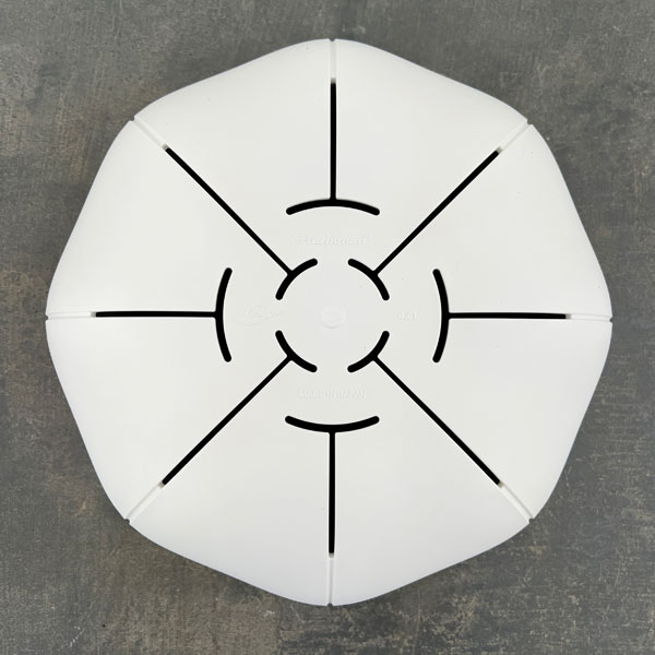 Sen シリーズ：ローリーポット 丸・浅型 Lサイズ（直径27.2cm）ホワイト