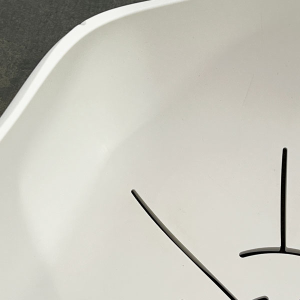 Sen シリーズ：ローリーポット 丸・浅型 Lサイズ（直径27.2cm）ホワイト