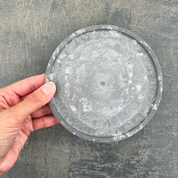 Sen シリーズ：プレート 丸 Sサイズ（直径13.8cm）グレー