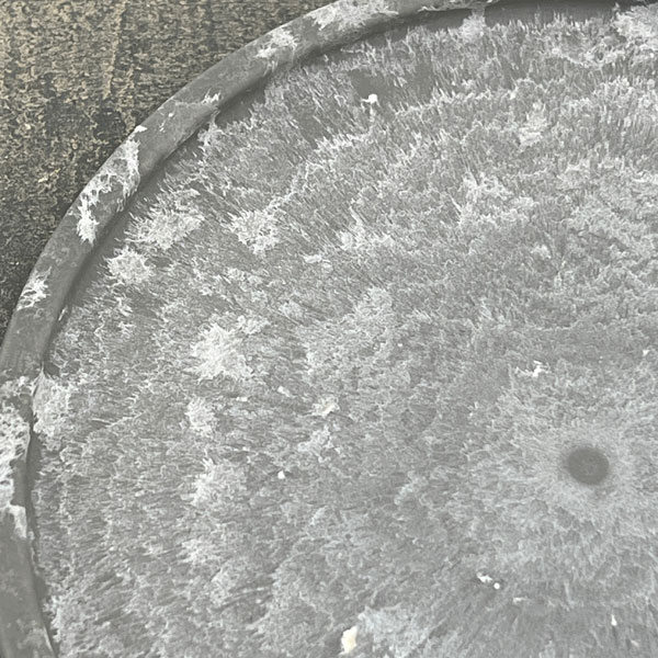 Sen シリーズ：プレート 丸 Sサイズ（直径13.8cm）グレー