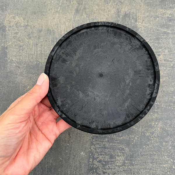 Sen シリーズ：プレート 丸 Sサイズ（直径13.8cm）ブラック