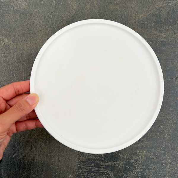 Sen シリーズ：プレート 丸 Mサイズ（直径18.4cm）ホワイト