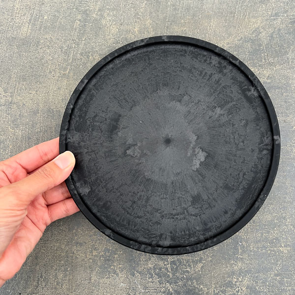 Sen シリーズ：プレート 丸 Mサイズ（直径18.4cm）ブラック