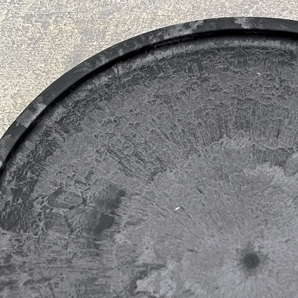 Sen シリーズ：プレート 丸 Mサイズ（直径18.4cm）ブラック