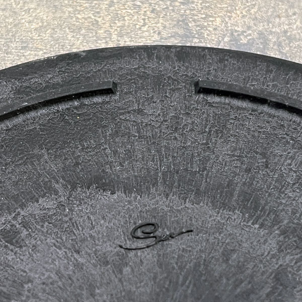 Sen シリーズ：プレート 丸 Mサイズ（直径18.4cm）ブラック