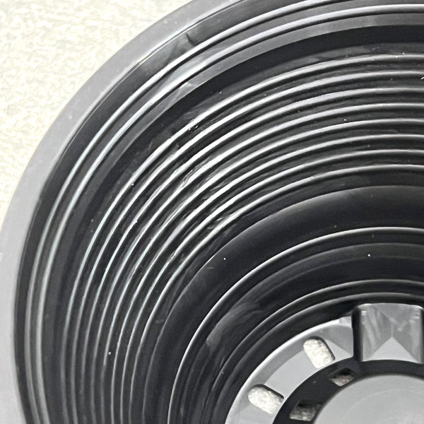 セラアート平鉢ブラック3.5号サイズ穴あり 100個セット